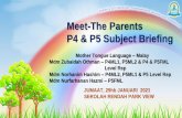 Meet-The Parents P4 & P5 Subject Briefing