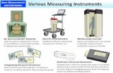 Dose Measurement and Calculation Various Measuring Instruments