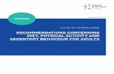 Recommendations concerning diet, physical activity and ...