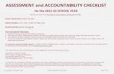 ASSESSMENT and ACCOUNTABILITY CHECKLIST