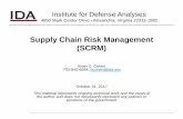 Supply Chain Risk Management (SCRM)