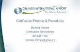 Certification Process & Procedures