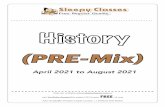 Premix - History (April - August) 2021