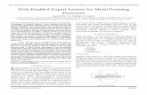 Web-Enabled Expert System for Metal Forming Processes