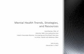 Mental Health Trends, Strategies, and Resources