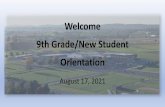 Welcome 9th Grade/New Student Orientation