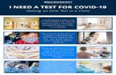 I NEED A TEST FOR COVID-19