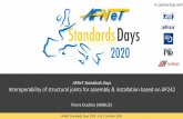 AFNeT Standards Days Interoperability of structural joints ...