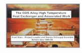 The ODS Alloy High Temperature Heat Exchanger and ...