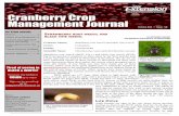 Cranberry Crop Management Journal