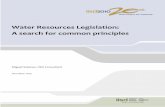 Water Resources Legislation: A search for common principles