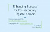 Enhancing Success for Postsecondary English Language Learners