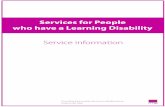 Services for People who have a Learning Disability