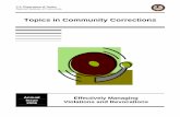 Topics in Community Corrections