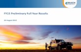 FY15 Preliminary Full Year Results - Beach Energy