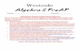 Westside Algebra 2 PreAP