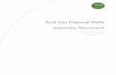 Acid Gas Disposal Wells Summary Document - BCOGC