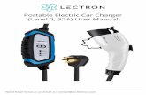 Portable Electric Car Charger (Level 2, 32A) User Manual