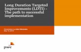 Long Duration Targeted Improvements (LDTI) - The path to ...