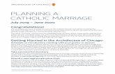 PLANNING A CATHOLIC MARRIAGE - archchicago.org