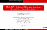 Math 537 - Ordinary Di erential Equations