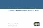 Community Beneﬁts Program Brief