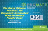 The Savvy Shipper: Practical, Yet Commonly Overlooked Ways ...