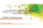 Sepsis Campaign: Guidelines on the Adults with Coronavirus ...