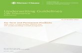 Underwriting Guidelines Life Insurance