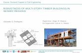 ROBUSTNESS OF MULTI-STORY TIMBER BUILDINGS IN SEISMIC …