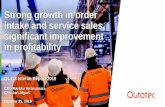 Strong growth in order intake and service sales ...