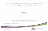 The thermodynamic design and rating of the heat exchangers ...