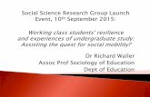 Social Science Research Group Launch Event, 10 th ...