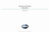 Semantic Forensics (SemaFor) - DARPA