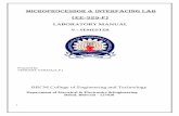 MICROPROCESSOR & INTERFACING LAB (EE-329-F)