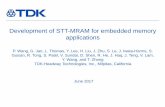 Development of STT-MRAM for embedded memory applications
