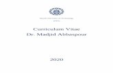 Curriculum Vitae Dr. Madjid Abbaspour