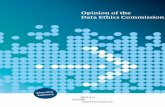 Opinion of the Data Ethics Commission - Executive Summery