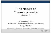 (Lecture 1) 1 semester, 2021 Advanced Thermodynamics(M2794 ...