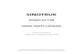 SINOTRUK HOWO A7 CAB PARTS CATALOGS