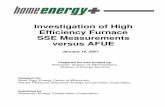 Investigation of High Efficiency Furnace SSE Measurements ...