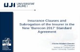 Insurance Clauses and Subrogation of the Insurer in the ...