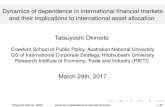 Dynamics of dependence in international ﬁnancial markets ...