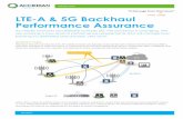 LTE-A & 5G Backhaul Performance Assurance
