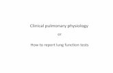 or How to report lung function tests