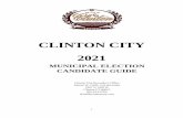 MUNICIPAL ELECTION CANDIDATE GUIDE - Clinton City