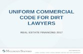 Uniform Commercial Code for DIRT Lawyers