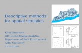 Descriptive methods for spatial statistics