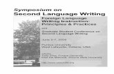 Symposium on Second Language Writing
