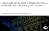 HELLA and Faurecia agree to combine businesses ...